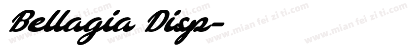 Bellagia Disp字体转换